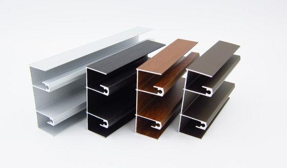 2501 Profil Aluminium Ekstrusi Profil Aluminium Seri Chili Untuk Jendela Dan Pintu
