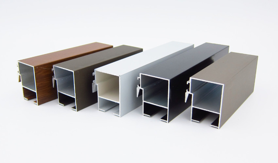 Lockstyle Rectangular Aluminium Extrusion Anodising Untuk Jendela Geser 2507