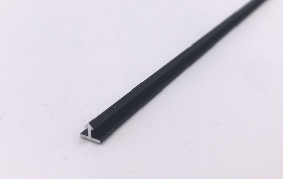 6mm T Bentuk Aluminium Trim Ekstrusi Perak anodized Toleransi 0.12mm