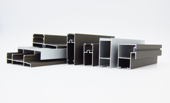 Profil Aluminium Pintu Jendela Anodized Untuk Kolombia Sliding 744