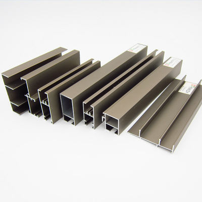 6061 Profil Jendela Aluminium Ekstrusi Aluminium Persegi Panjang