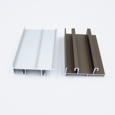 T4 T5 T6 Jendela Profil Aluminium Ekstrusi Aluminium Anodisa