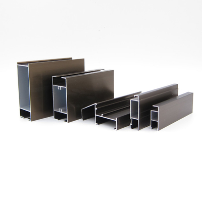 Bolivia Anodized 6063 T5 Profil Jendela Aluminium Tahan Angin