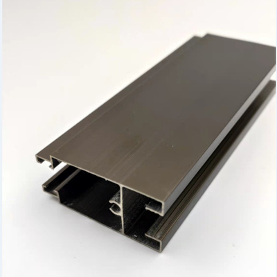 Nigeria 6063 T5 Profil Aluminium Anodized Untuk Jendela Geser