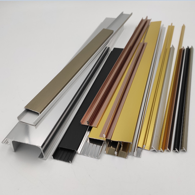 Toleransi 0.12mm Profil Trim Aluminium Bentuk T dan U dan G