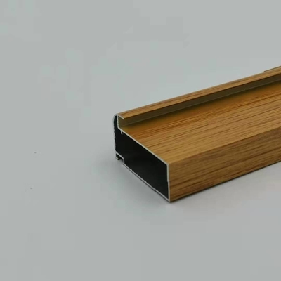 Profil Kabinet Dapur Aluminium 5.8M Dilapisi Kayu Tebal 1.4mm