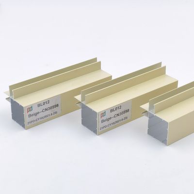 Harga bagus Profil Papan Penyisipan Kabinet Dapur Ekstrusi Aluminium Dilapisi Bubuk on line