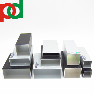 Harga bagus 6063 T5 Aluminium Tubing Hollow Aluminium persegi panjang Tube Square Aluminium Sudut on line