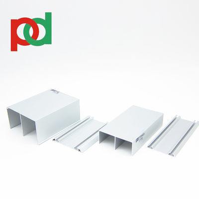 Profil Aluminium Warna Butiran Kayu Panjang 5.8M Untuk Perabot Lemari Pakaian Geser Diproduksi Oleh Profesional