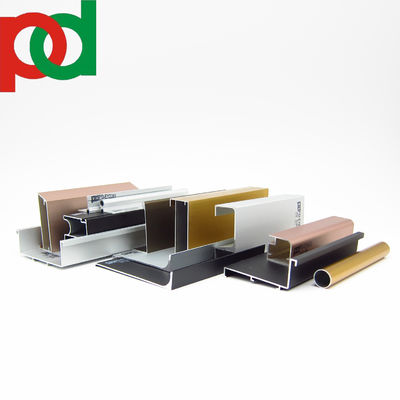 Teknologi Ekstrusi yang dapat disesuaikan Produksi Profil Aluminium Untuk Pintu Kaca Dapur Lemari Pakaian MDF Melamin