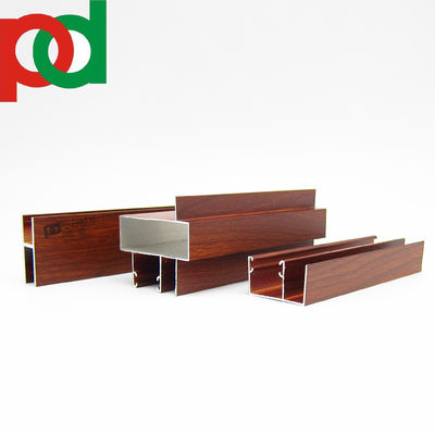 Profil Aluminium Jendela Pintu dengan Finishing Matte Black Wood-Touch dalam Berbagai Ukuran dan Desain Menggunakan Teknologi Ekstrusi