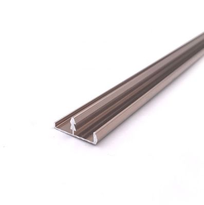 Harga bagus 16.3mm T Bentuk aluminium tepi persegi trim Profil Cetakan Poles on line