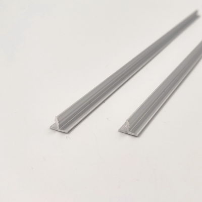 Harga bagus Profil Trim Aluminium 8mm T Bentuk Dekoratif Perak anodized matt on line