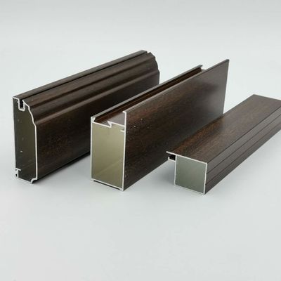 Harga bagus Israel 6063 T5 Profil Pintu Kabinet Aluminium Kustom 1.2mm Tebal Dilapisi Bubuk on line